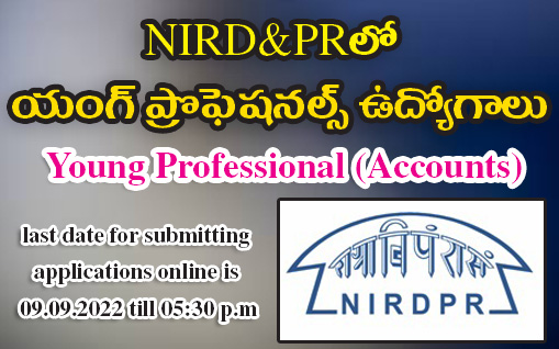 Young Professional Jobs in NIRDPR