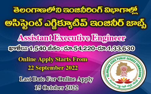 AEE Jobs in Telangana