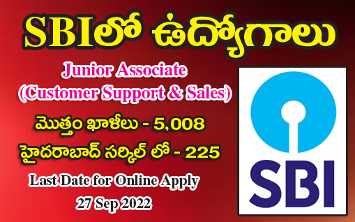 Junior Associate Jobs in SBI