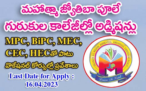 Admissions in MJPTBCWREIS