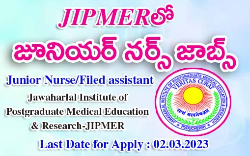 Junior Nurse Jobs in JIPMER