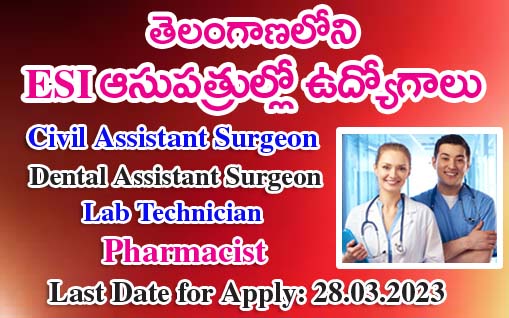 Jobs in ESI Hospitals