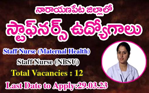 Staff Nurse Jobs in Narayanpet 