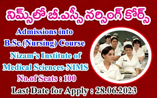 Admissions in B Sc Nursing