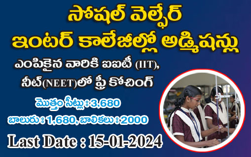 Inter Admissions in TSWREIS